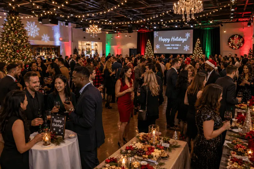 A festive corporate Christmas party